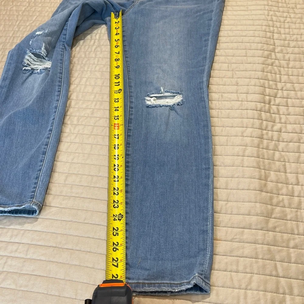 Universal Thread WOMENS SIZE 6/28R Blue High Rise SKINNY DISTRESSED JEANS